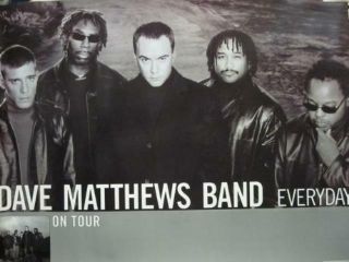 Dave Matthews Band 2001 Everyday/on Tour Promo Poster Flawless Old Stock