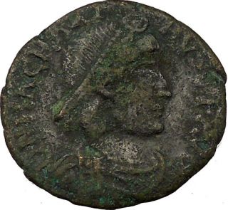 Magnus Maximus With Kneeling Woman & Victory 383ad Ancient Roman Coin I35574