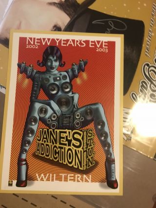 Janes Addiction Poster.  2 Posters.  1 Years Eve.  1 Compilation.  Conditi
