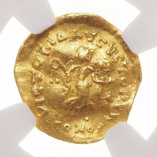 Anastasius,  AD 491 - 518,  Gold Tremissis,  NGC VF 2