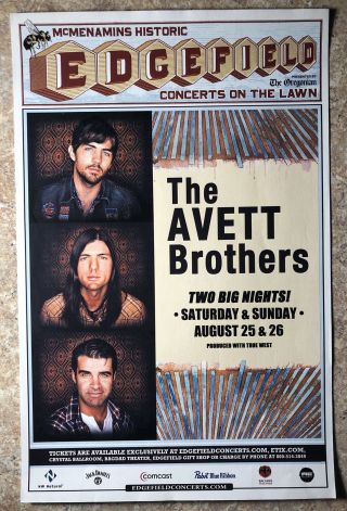 The Avett Brothers Concert Poster Flyer (1) 11x17