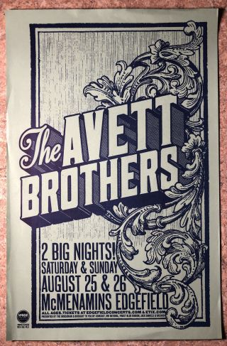The Avett Brothers Concert Poster Flyer (4) 11x17