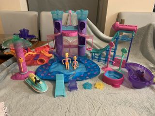Vintage Polly Pocket - Wild Waves Water Park With Loads Of And 2 Figures