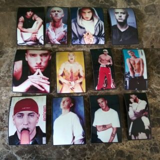 Set Of 12 Old School Eminem Hip Hop Marshall Mathers Rap God 3 " X 2 " Magnets