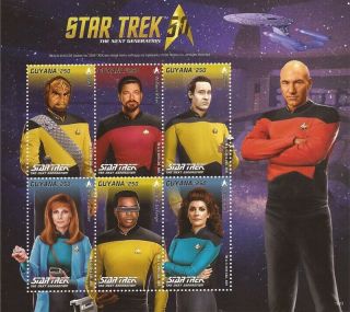 Guyana - 2016 Star Trek 50th Anniversary - 6 Stamp Sheet - 7c - 020