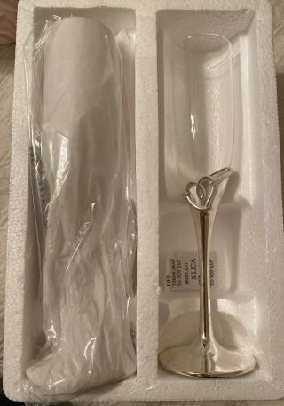 Lenox Silver Plated Champagne Glasses,  Set Of 2