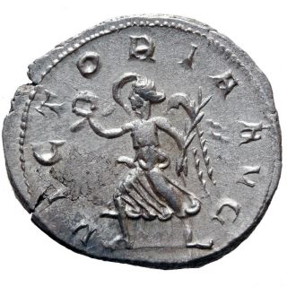 Roman Silver Antoninian Trajan Decius 249 - 251 Ad Victoria Avg