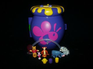 Euc 100 Complete Disney Polly Pocket Winnie The Pooh Hunny Pot 1998