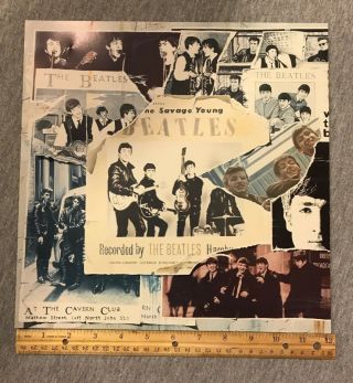 Beatles Anthology Promo Album Flat Wall Window Display Poster