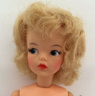 Vintage 1960’s Ideal Tammy Doll With Platinum Blonde Hair