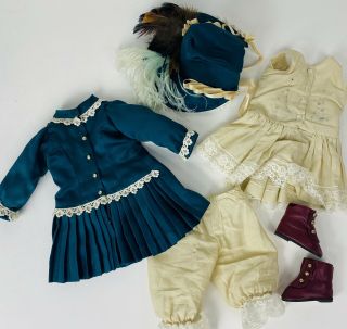 Vintage French Victorian Style Dress Bonnet For Antique Bisque German 16” Dolls