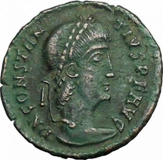Constantius Ii Constantine The Great Son Roman Coin Legion Glory Of Army I34048