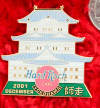 Hard Rock Cafe Pin Yokohama Japan Calendar Series December Castle Temple Facade