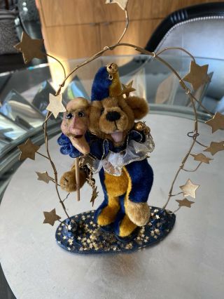 Designer Bear Jesture Starry Night,  Handmade One - Of - A - Kind Vintage Collectible