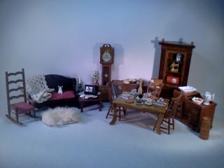 Dollhouse 1/12 Scale Miniature Furniture 3,  Rooms &