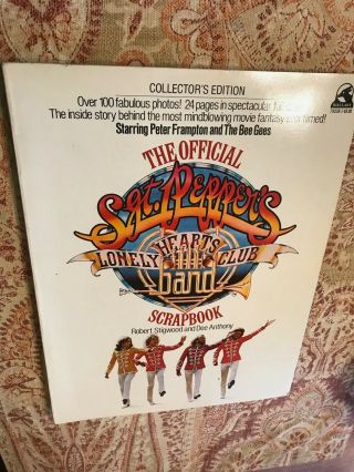 Official Sgt.  Peppers Lonely Hearts Club Band Scrapbook 1978 Frampton,  Bee Gees