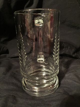 Vintage Christmas Glass tree crystal beer mug stein 2