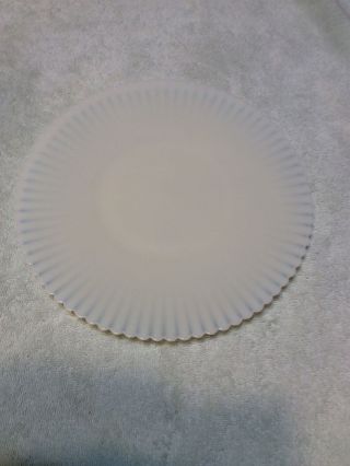 1 Macbeth Evans Petalware Cremax Dinner Plate Plates Creamax Old Rare Usa 10.  5
