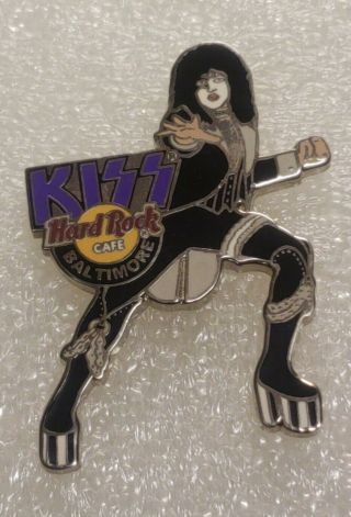 Kiss Band Hard Rock Café Pin Badge Paul Stanley Baltimore Hat Pin Display