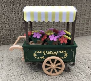 Sylvanian Families / Calico Critters Vintage Florist Flower Cart