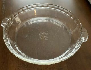 Vintage Pyrex Deep Dish Pie Plate - 9.  5 " (24 Cm) 229 24 Fluted Edge Tab Handles
