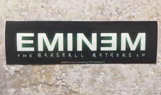 Rap Artist Eminem Hip Hop Sticker Slim Shady The Marshall Matters 2000