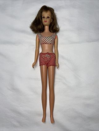 Vintage Mattel Barbie Straight Leg Francie Doll Brunette 1965