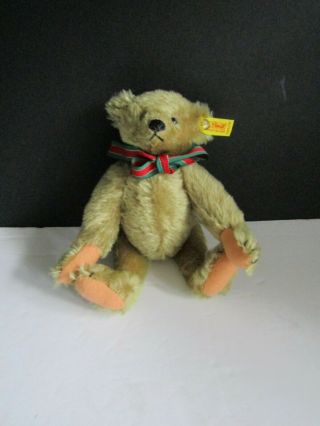 Vintage Steiff Brown Mohair Teddy Bear Fully Jointed 0155/26 Button & Tag 9 " L