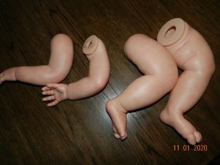 reborn doll - legs and arms - no head no body put together 7C 2