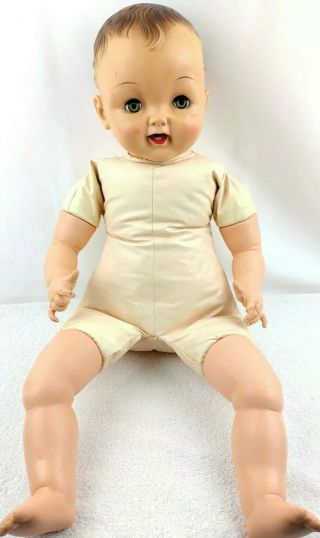 Effanbee Baby Cuddle Up Doll Vtg 1950s 26 " Huge Rare