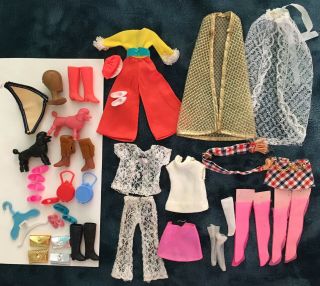 Vintage Topper Dawn Doll Clothing,  Shoes,  Boots,  Purses,  Accessories Guc