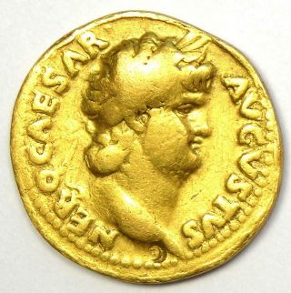 Ancient Roman Nero Av Aureus Gold Coin 54 - 68 Ad - Vf Details (very Fine) - Rare