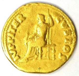 Ancient Roman Nero AV Aureus Gold Coin 54 - 68 AD - VF Details (Very Fine) - Rare 6