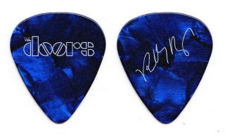The Doors Robby Krieger Signature Promotional Blue Pearl Guitar Pick - 2017
