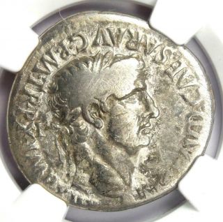 Roman Claudius And Agrippina Jr Ar Cistophorus Coin 50 Ad - Certified Ngc Fine