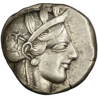 Attica,  Athens,  Silver Tetradrachm,  454 - 404 Bce