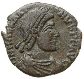 Magnus Maximus (383 - 388 Ad) Æ Maiorina (emperor) - 22mm; 4.  28g / Ric 26a Arles