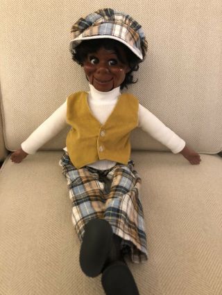 Vintage 1973 Lester Ventriloquist Dummy Black Doll Puppet Eegee Willie Tyler