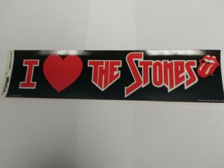 Rare Vintage 1983 Rolling Stones Bumper Sticker