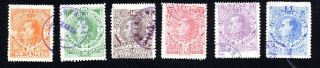 Colombia 1883 Set Of Stamps Mi 29c - 34c Cv=4.  6€