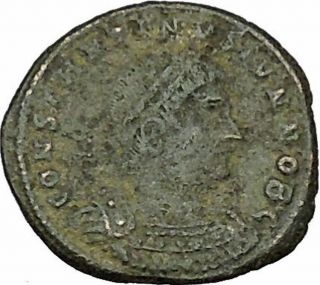 Constantine Ii Constantine The Great Son Roman Coin Glory Of The Army I40271