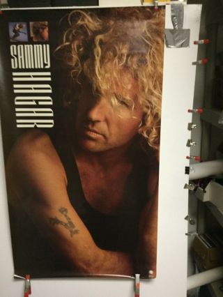 Sammy Hagar.  1987 Promo Poster 24” X 42”