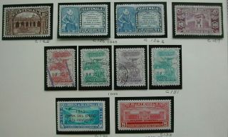 1943/47 Guatemala Air Post Stamps,  Scott C125 Through C138 17 Stamps.