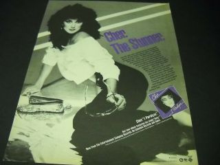 Cher Is The Stunner Exciting 1982 Promo Poster Ad In