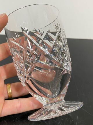 Waterford Cut Crystal Art Glass Footed Rinsing Cup Vase