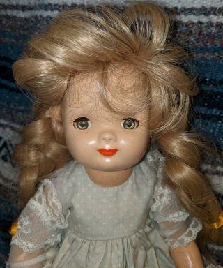 15 " Tall Vintage Composition Eugenia Personality Pla - Mate Doll To Repair/restore