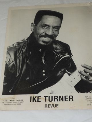 Ike Turner Revue.  8 X 10 Photo I Still Like Ike Fan Club
