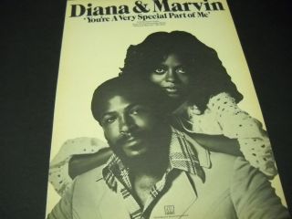 Diana Ross And Marvin Gaye Very Special.  1973 Promo Poster Ad