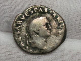 Roman: Vespasian 69 - 79 Ad Silver Denarius S - 2284 Ric 21 - Reverse: Aequitas.  3