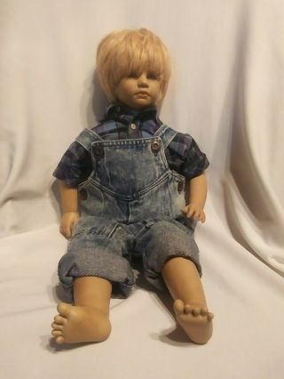 Timi Doll By Annette Himstedt Barefoot Children Series 1986 22 " Tall